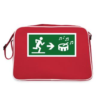 exit to the drum sound - Retro Bag - red/white - Back