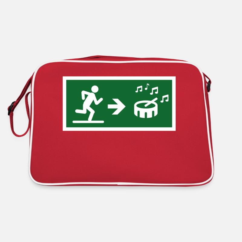 Ausstieg zum Drum-Sound Retro Tasche