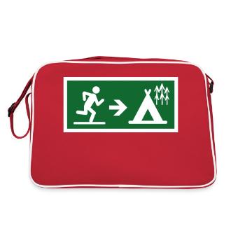 exit to camp - Retro Bag - red/white - Back