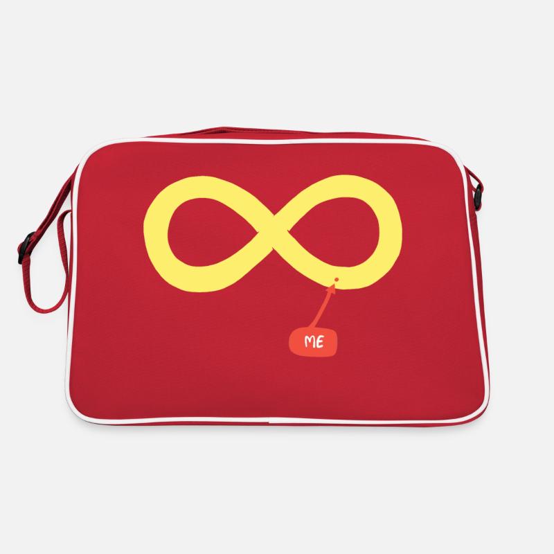 Ich und die Unendlichkeit Retro Tasche