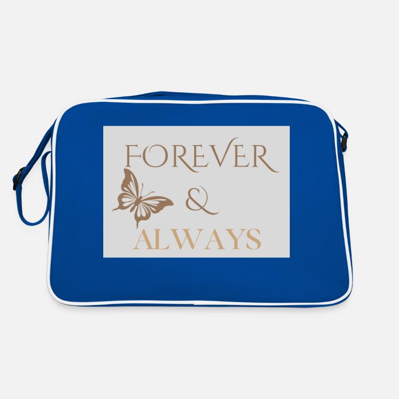 Forever and Always Romantic Saying Retro Bag