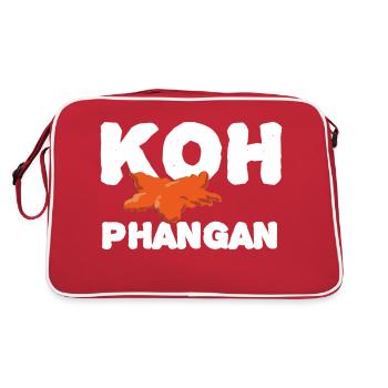 Texte de Koh Phangan - Sac Retro - rouge/blanc - Dos