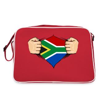 South Africa Flag Design - Retro Bag - red/white - Back