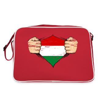 Drapeau de la Hongrie utilisé - Sac Retro - rouge/blanc - Dos