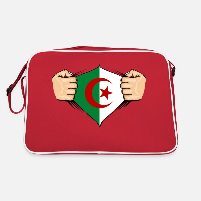 Conception du drapeau de l’Algérie Sac Retro