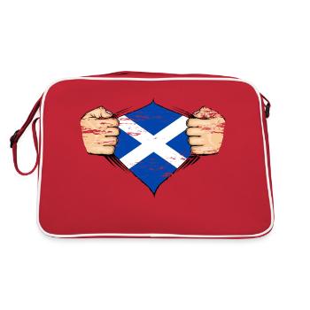 Drapeau de l’Écosse utilisé - Sac Retro - rouge/blanc - Dos