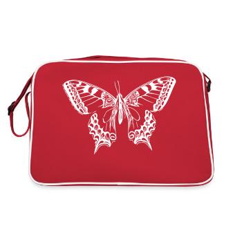 Papillon élégant - Sac Retro - rouge/blanc - Dos