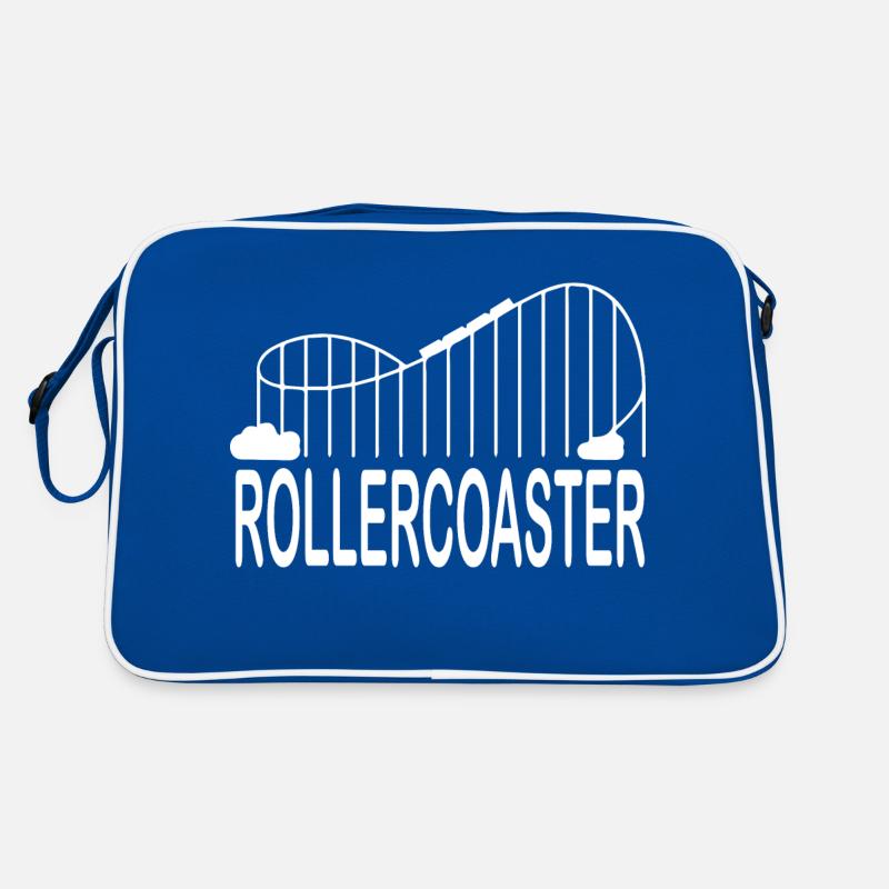 Rollercoaster Achterbahn Retro Tasche