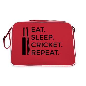 Cricket Dicton Cadeau Cricket Fan Team Cricket - Sac Retro - rouge/blanc - Dos