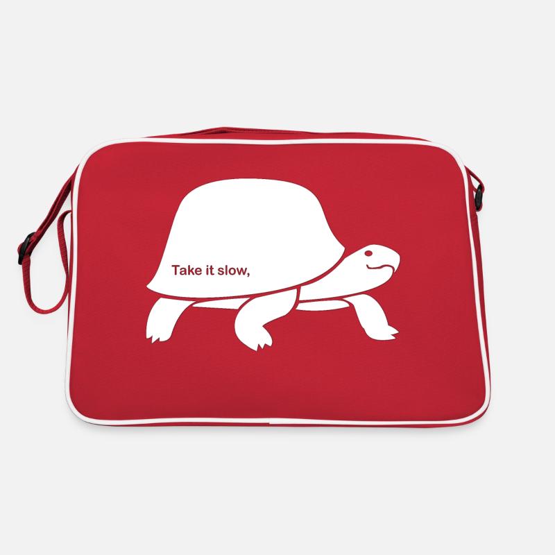 Take it slow Turtle Design Retro Bag