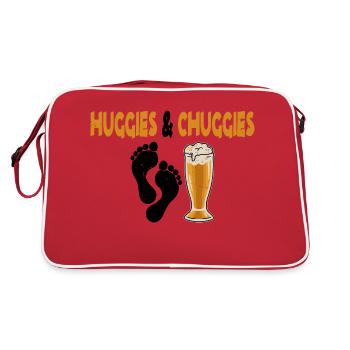 Huggies and Chuggies 15 - Retro Bag - red/white - Back