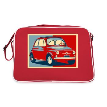 Voiture italienne 500 vintage - Sac Retro - rouge/blanc - Dos