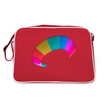 Guided with light rod "tennis forehand shot" - Retro Bag - red/white - Back