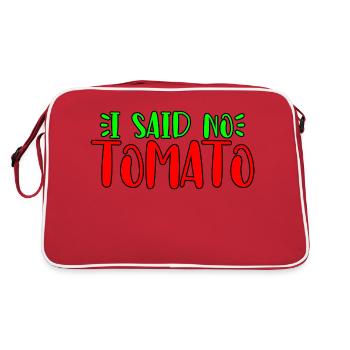 I Said No Tomato - Retro Bag - red/white - Back