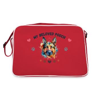 Mon toutou d'amour G3 BLK - Sac Retro - rouge/blanc - Dos