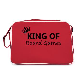 boardgame chess backgammon game night - Retro Tasche - Rot/Weiß - Hinten