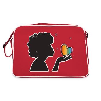 Handkuss queer - Sac Retro - rouge/blanc - Dos