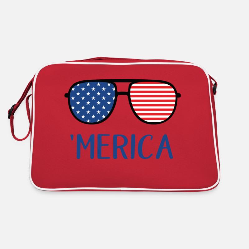 4. Juli Amerika Retro Tasche