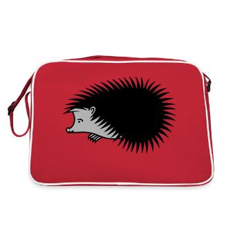 Hedgehog - Retro Bag - red/white - Back