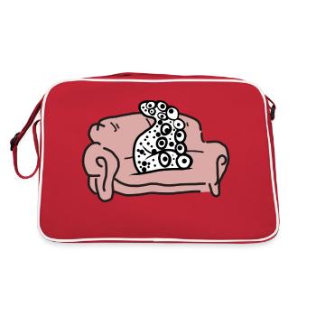 Patate de canapé drôle de poulpe - Sac Retro - rouge/blanc - Dos