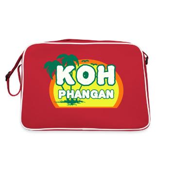 Koh Phangan - Sac Retro - rouge/blanc - Dos