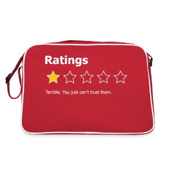 Ratings Are Terrible - Retro Bag - red/white - Back