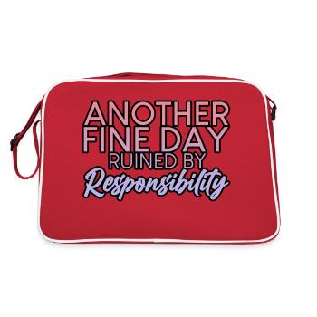 Une autre belle journée gâchée par la responsabilité 2 - Sac Retro - rouge/blanc - Dos