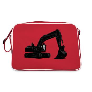 excavatrice - Sac Retro - rouge/blanc - Dos