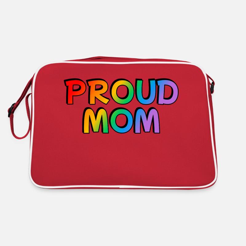 Stolze Mutter LGBTQ Regenbogen LGBT Pride Monat Retro Tasche