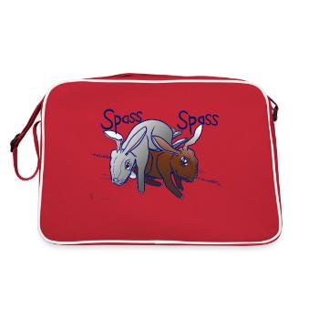 Rabbit Fun - Retro Bag - red/white - Back