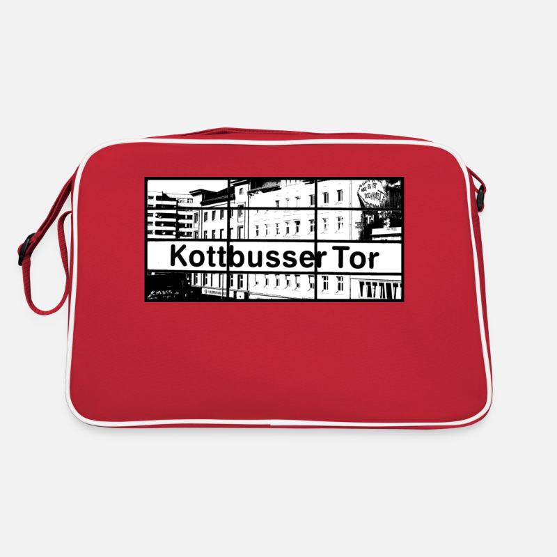 Kotti - Retro Tasche - Rot/Weiß