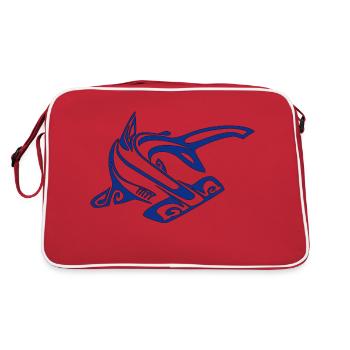 hammer shark blue - Sac Retro - rouge/blanc - Dos
