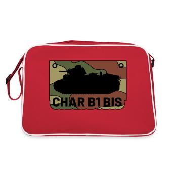 Char B1 BIS - Sac Retro - rouge/blanc - Dos
