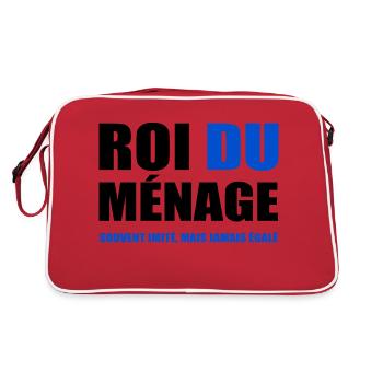 HOUSEHOLD KING - MANIAC MAN - Retro Bag - red/white - Back