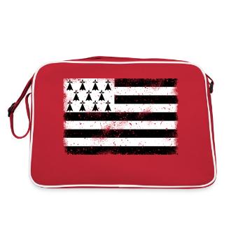 Brittany VINTAGE - Retro Bag - red/white - Back