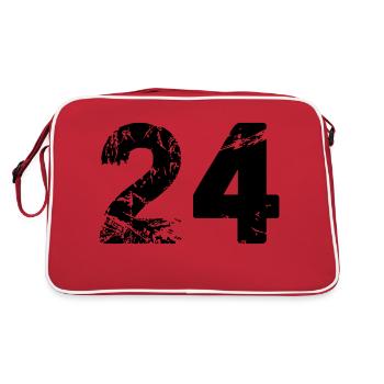 24 - Sac Retro - rouge/blanc - Dos