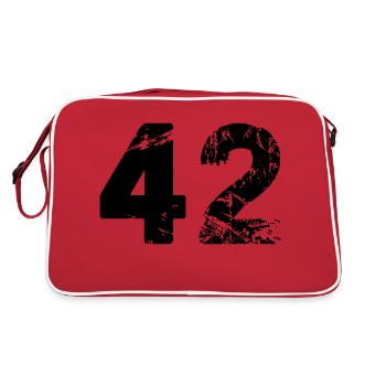 42 - Sac Retro - rouge/blanc - Dos