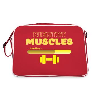 Bientôt muscles - Sac Retro - rouge/blanc - Dos