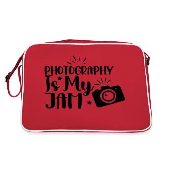 Photography Is My Jam - Retro Bag - red/white - Back