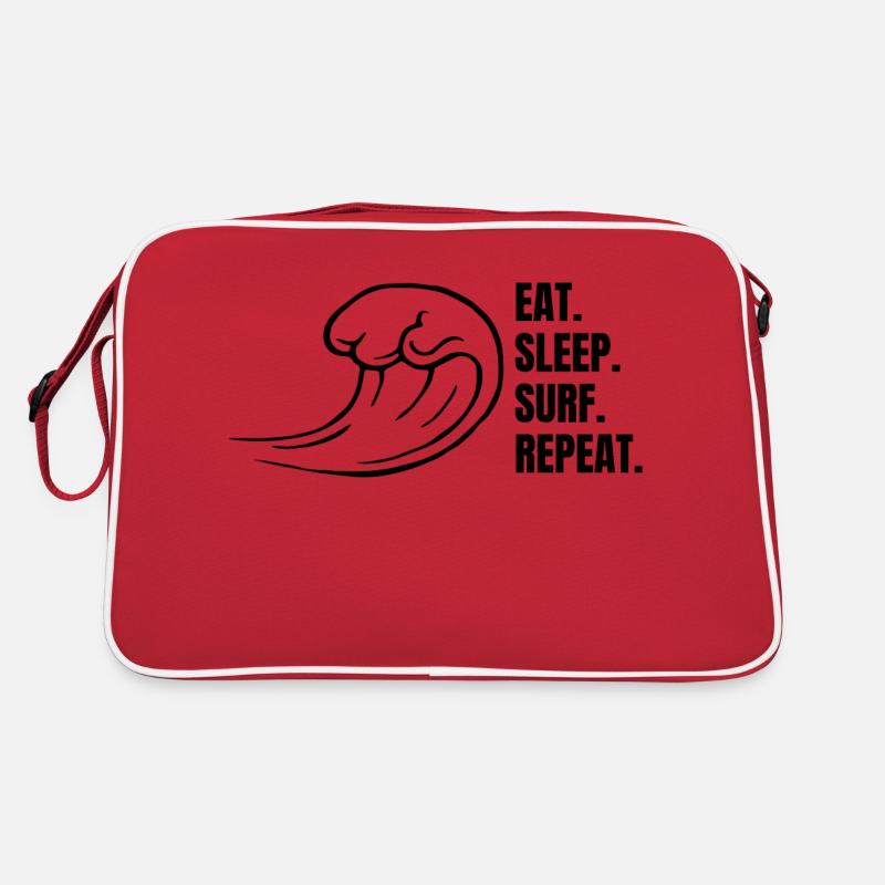Surfer Surf Surfboard Moniteur de surf Surf Sac Retro