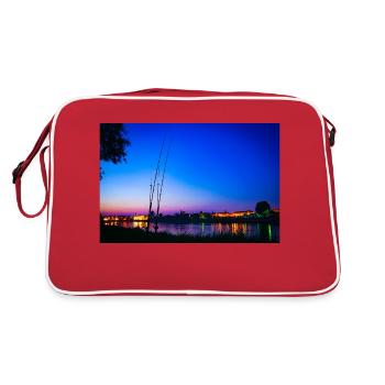 Dresden Elbe - Retro Tasche - Rot/Weiß - Hinten