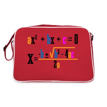 Quadratic Formula For Math Class 7 - Retro Bag - red/white - Back