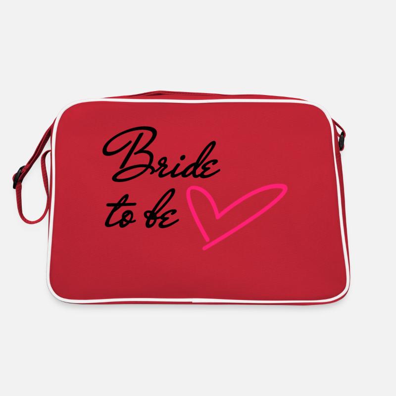 Braut wird | Herz Retro Tasche