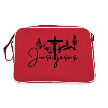 Just Jesus - Retro Tasche - Rot/Weiß - Hinten