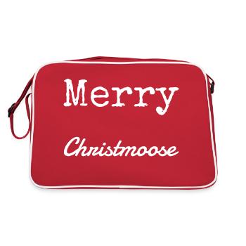 Bodybuilder Alces Bedroom Deer Animal Rescue - Retro Bag - red/white - Back