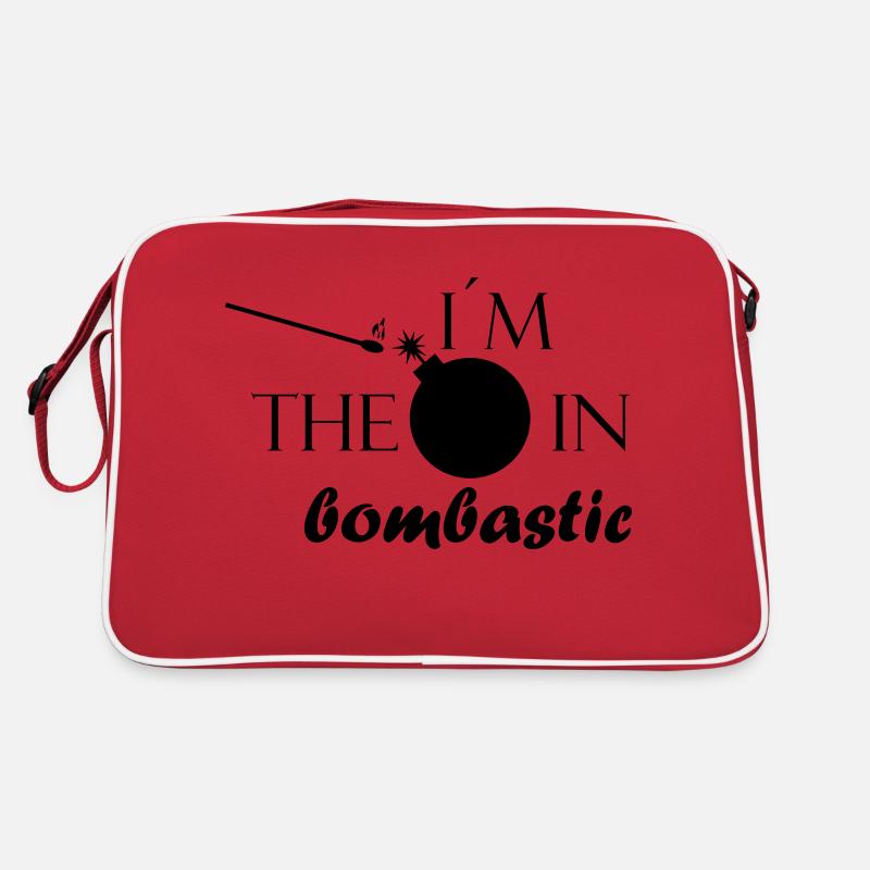 Bombe en Bombastic - image avec lettrage Sac Retro