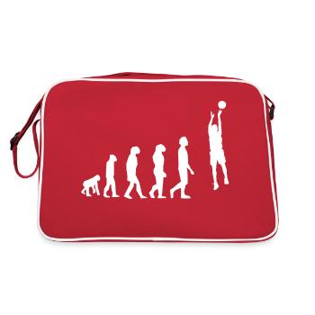 Basketball evolution - Retro Bag - red/white - Back