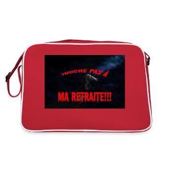 touche pas à ma retraite - Sac Retro - rouge/blanc - Dos