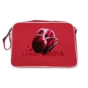 Laura - Sac Retro - rouge/blanc - Dos