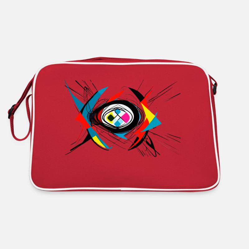Explosion der Farben Retro Tasche